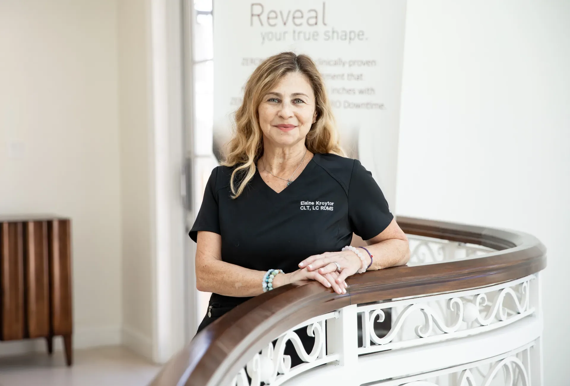 Elaine Kroytor, founder of Holistic Rejuvenation Center, in her wellness studio